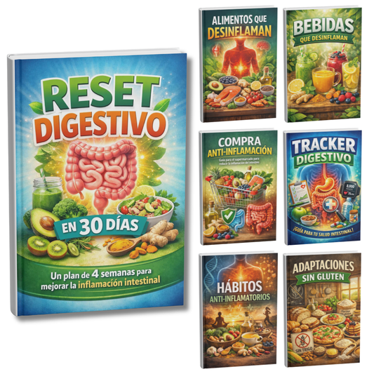 RESET DIGESTIVO EN 30 DÍAS + 6 BONOS DE REGALO